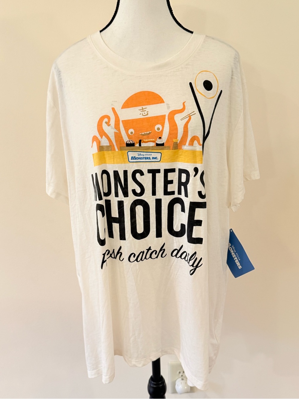 Disney / Pixar Monsters inc Sushi Chef Graphic Tee 2x